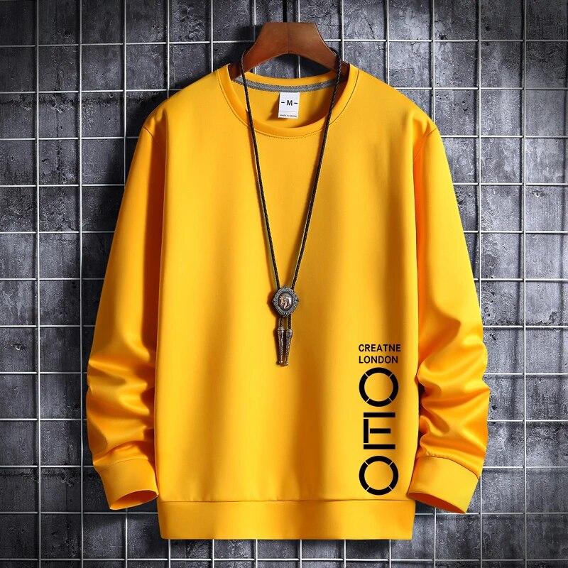 Men's Fall Anime Crewneck Pullover Sweatshirt