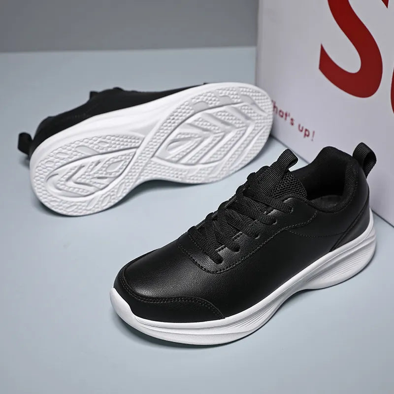 EXUDE Men's Casual PU Faux Leather Sneakers