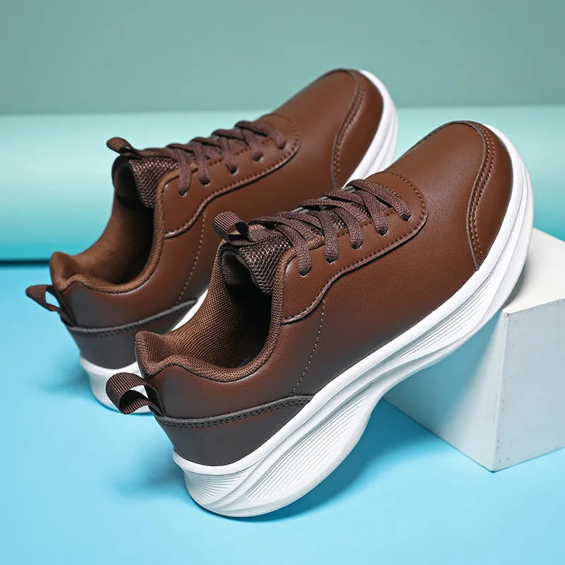 EXUDE Zapatillas informales de piel sintética para hombre