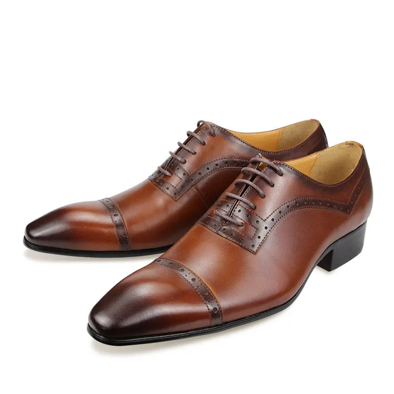 Men's Luxury Handmade Genuine Leather Oxford Shoes