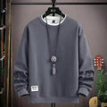 Sudadera con cuello redondo Harajuku coreana para hombre, primavera y otoño 