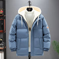 DEIN Manteau d'hiver Parkas solide Harajuku pour hommes 