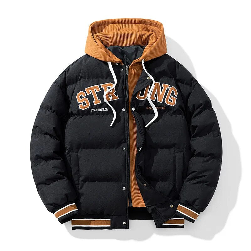 STRONG Men's Streetwear Hooded Parkers Jacket