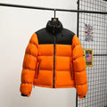 Men's Winter Double Colored Patchwork Parkas Coat