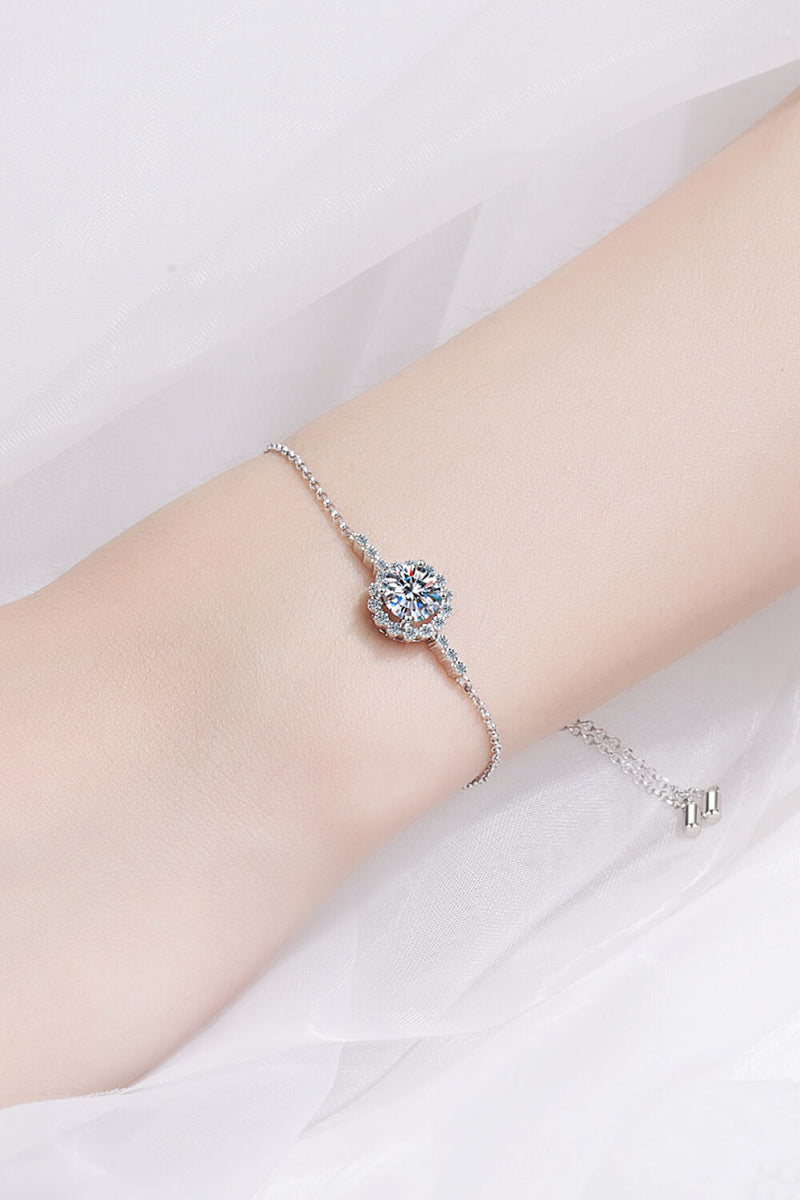 1 Carat Moissanite Chain Bracelet