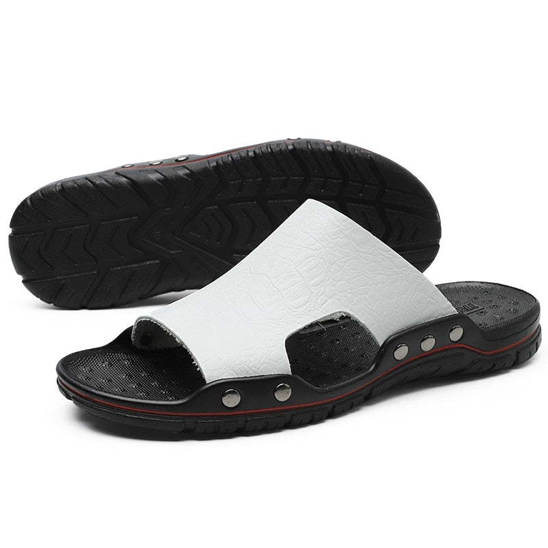 Men's Summer Casual Faux Leather Sandals