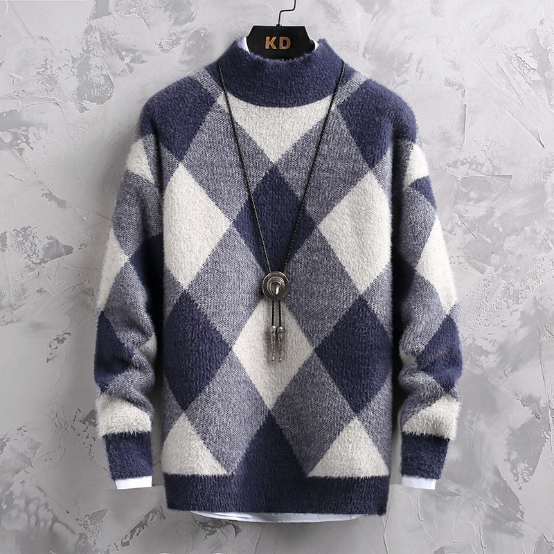 Men's Square Cashmere Sweater