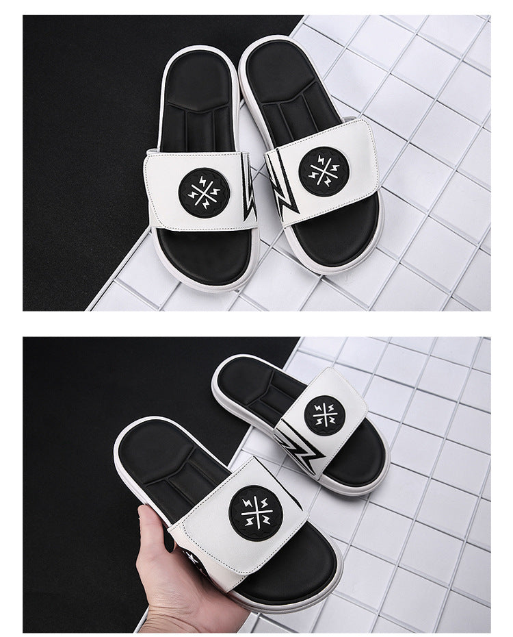 Men's White Stars Casual Non Slipper Sandals