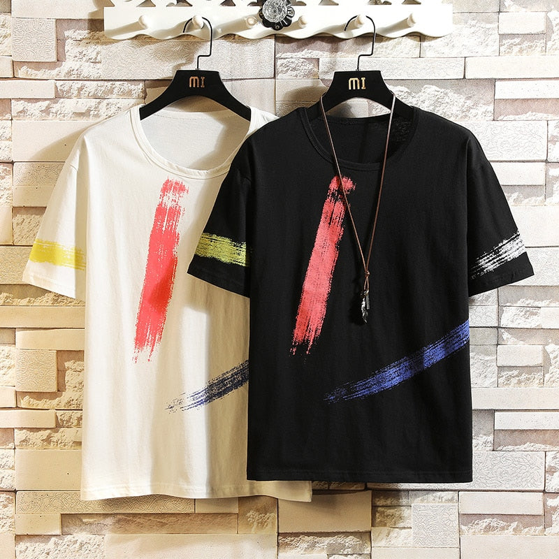 T-shirt graphique d'été streetwear pour homme 