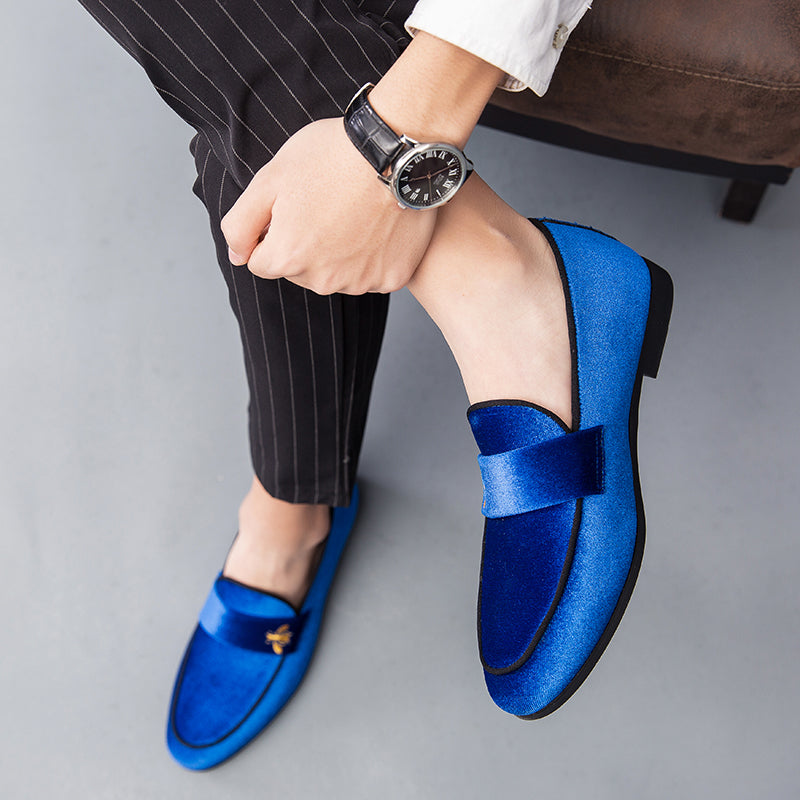 Men's Shadow Patent Velvet Luxury Italian Loafers