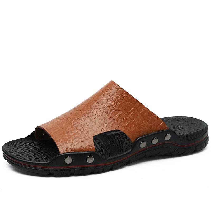 Men's Summer Casual Faux Leather Sandals