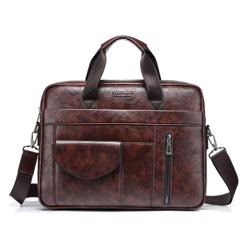 WEIXER Men's Shoulder/Hand Business Briefcase