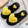 Women's Furry Heart Shaped Non-Slip Slippers