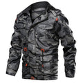 Chaqueta de camuflaje de forro polar de piel sintética para hombre