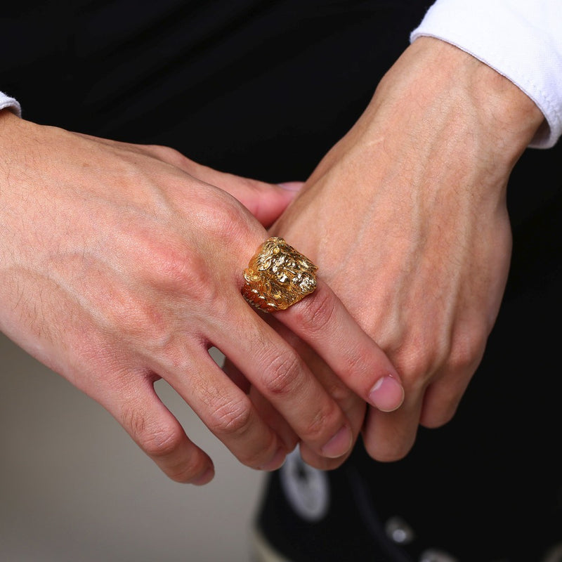 Men's Hip Hop Style Face Design Ring