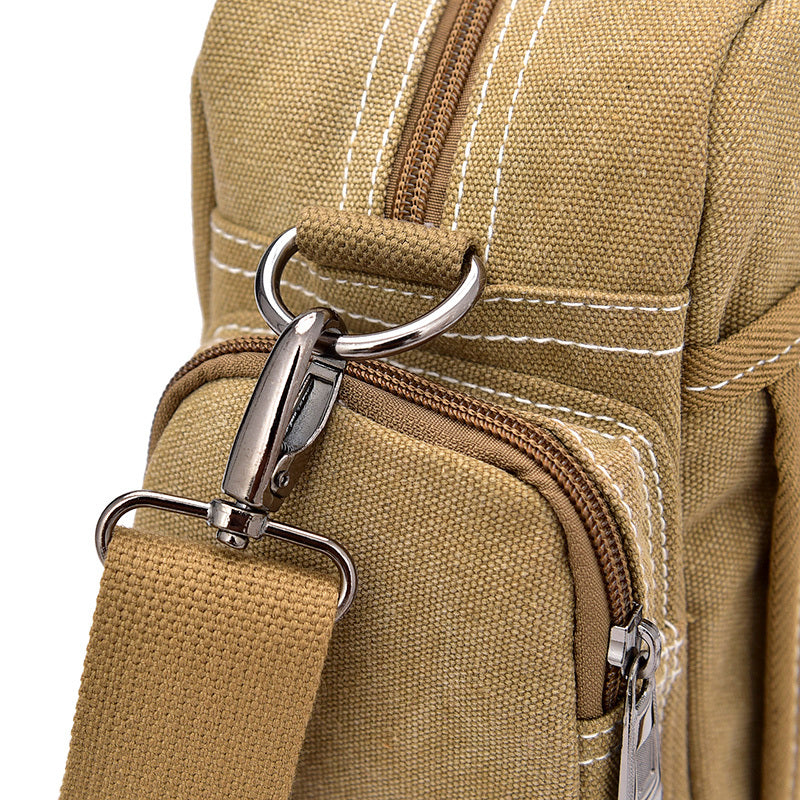 Men's Large Waterproof Canvas Briefcase Bag