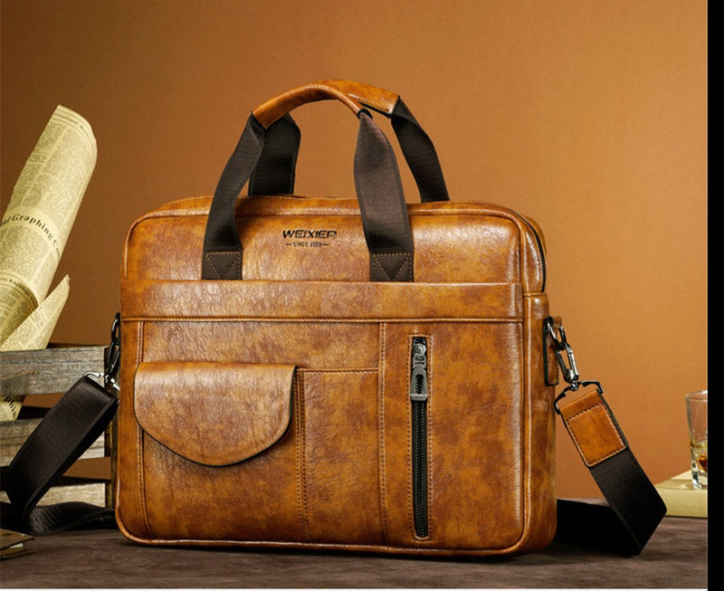 WEIXER Men's Shoulder/Hand Business Briefcase