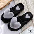 Women's Furry Heart Shaped Non-Slip Slippers