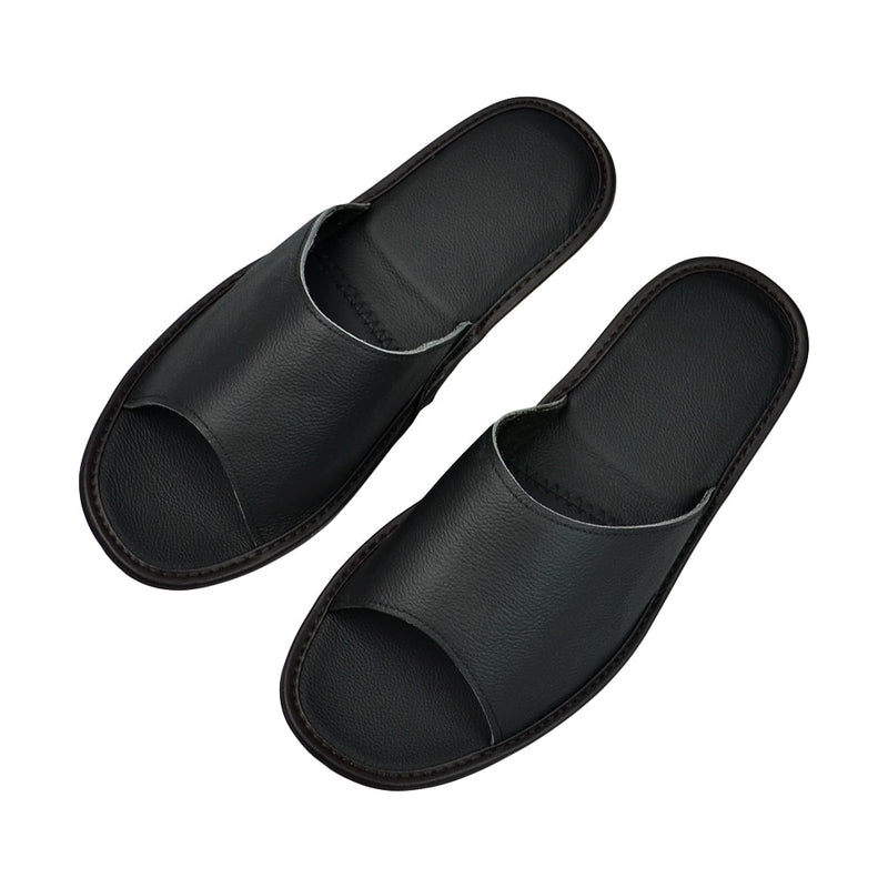 Men's Indoor Genuine Leather Slipper Sandals