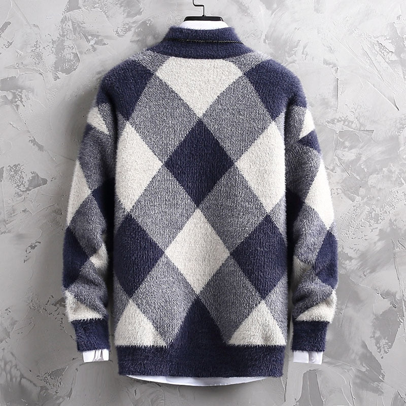 Men's Square Cashmere Sweater