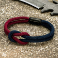 Pulsera anudada de doble capa para hombre MK