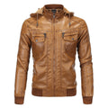 Men's Autumn Winter Motorcycle PU Leather Jacket