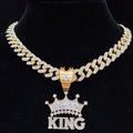 COLLAR COLGANTE CROWN Iced Out para hombre