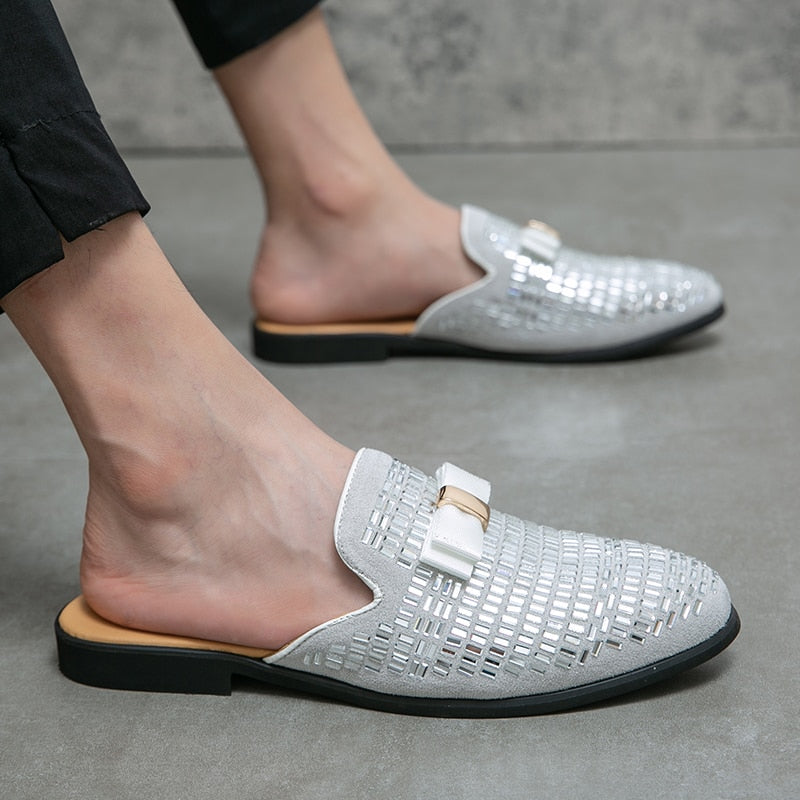 Bling Details Mocassins sans dossier pour hommes 