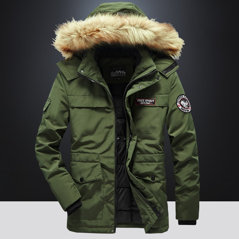 Veste de parkas camouflage militaire d'hiver pour hommes 