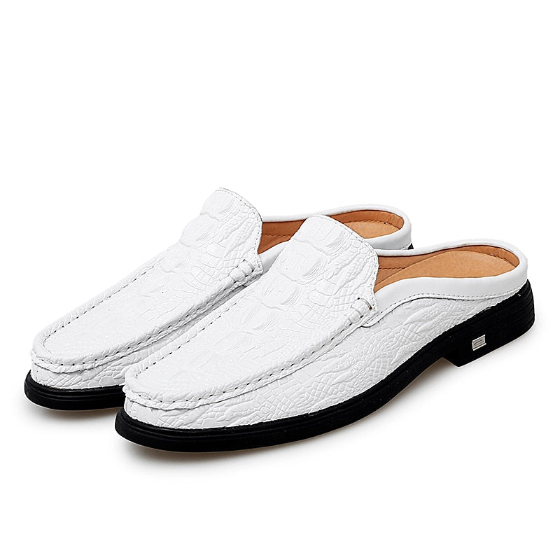 ELEGANTE Mocassins sans dossier en similicuir pour homme 