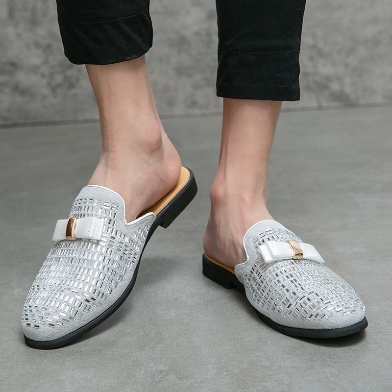 Bling Details Mocassins sans dossier pour hommes 