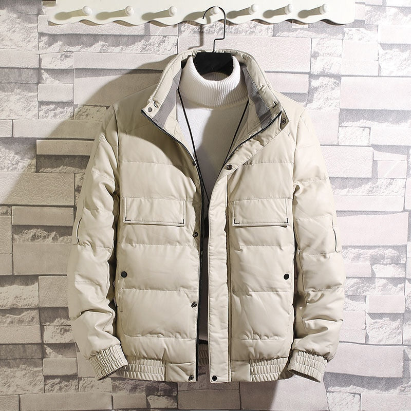 Chaqueta coreana Puffer Parkas de invierno para hombre DES