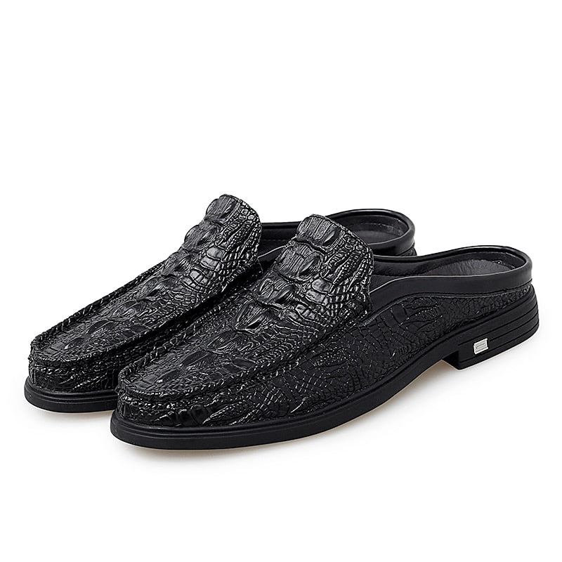 ELEGANTE Mocassins sans dossier en similicuir pour homme 