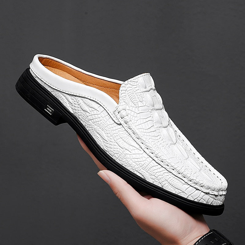 ELEGANTE Mocassins sans dossier en similicuir pour homme 