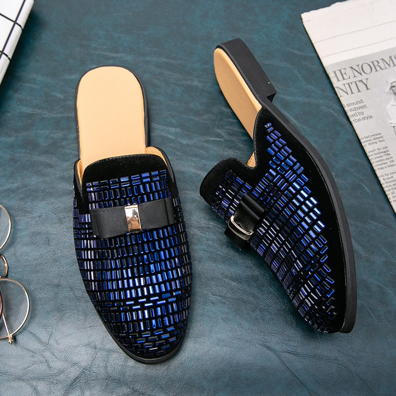 Bling Details Mocassins sans dossier pour hommes 