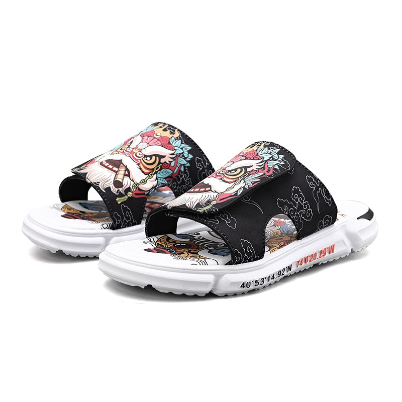 Men's Non-slip Embroidery Leisure Sandals