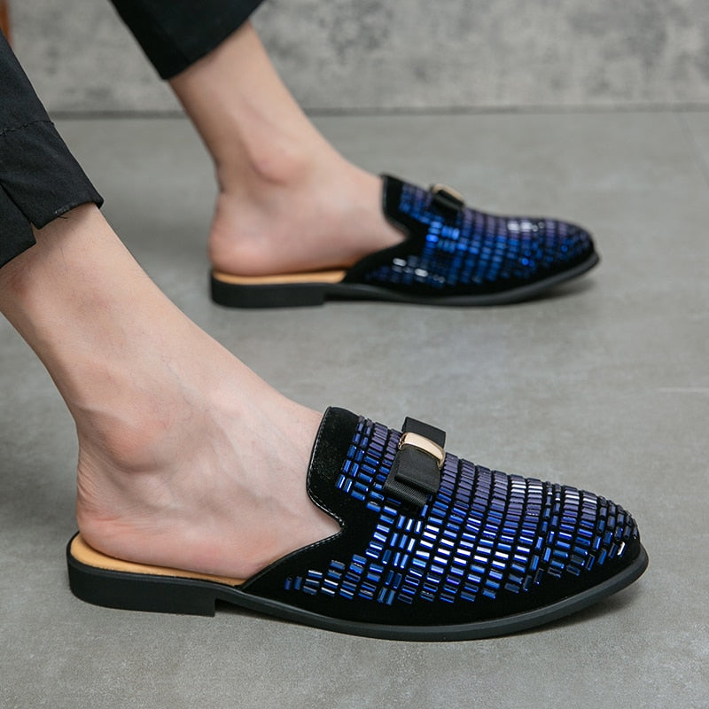 Bling Details Mocassins sans dossier pour hommes 