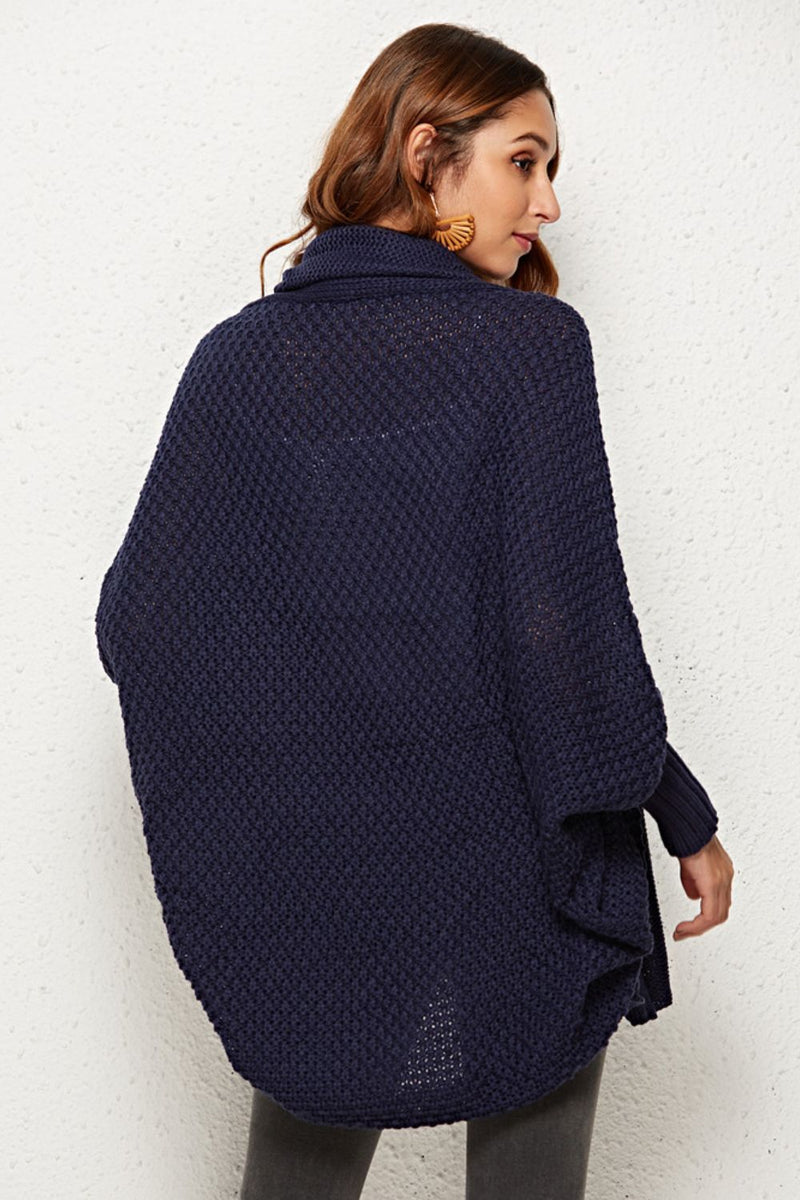 Cardigan long ouvert à manches dolman sur le devant