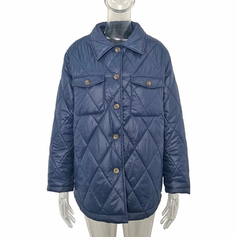 C19 Women's Button Down Winter Coat - AM APPAREL