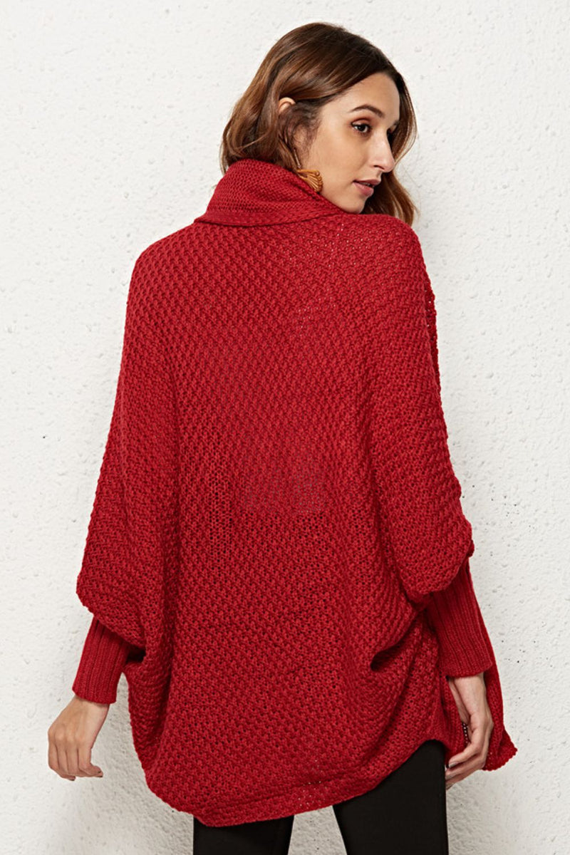 Cardigan long ouvert à manches dolman sur le devant