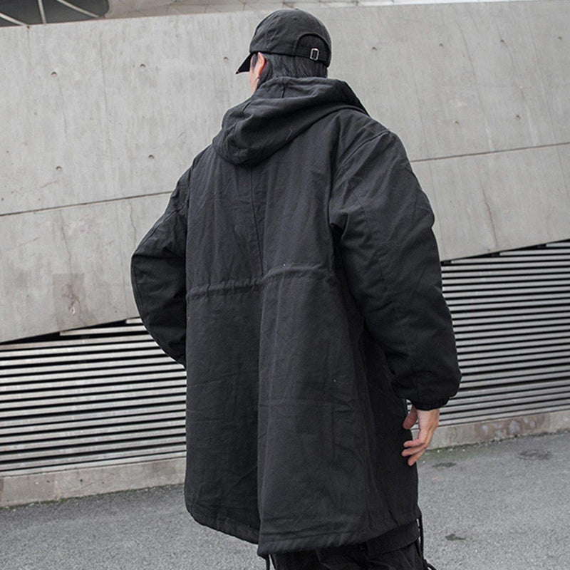 DARKY Men's Winter Drawstring Windbreaker Coat - AM APPAREL