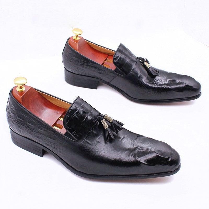 DW Men's Tassel Leather Luxurious Loafers - AM APPAREL