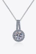 Build You Up Moissanite Collier chaîne pendentif rond