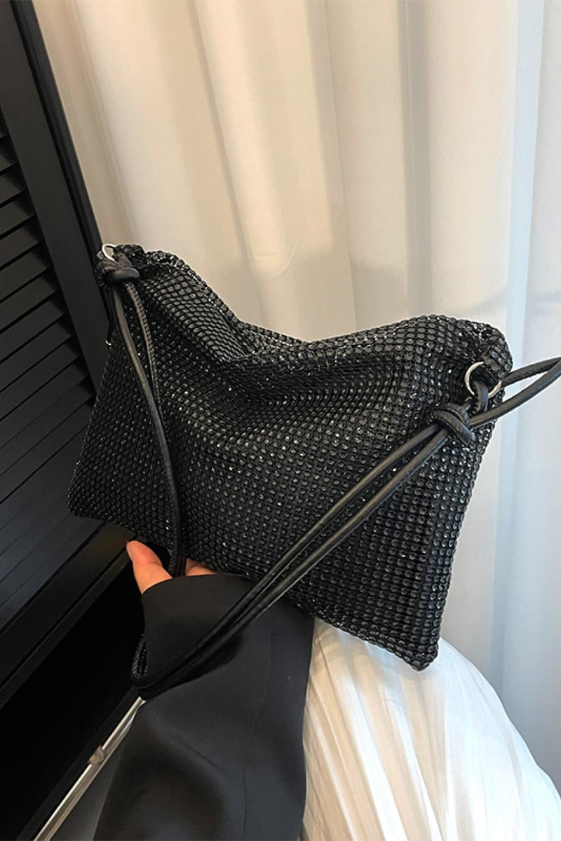 Sac à bandoulière en PVC pailleté