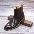 FELIX Men's Leather Mid-Calf Handmade Boots - AM APPAREL