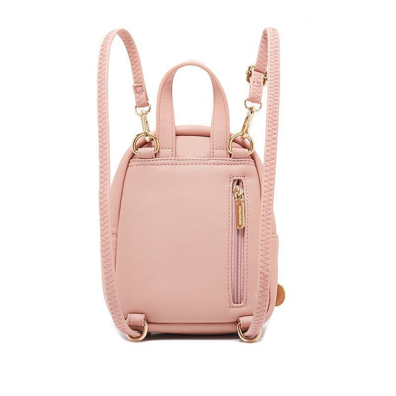 Forever Young Small Designer PU Leather Backpack - AM APPAREL