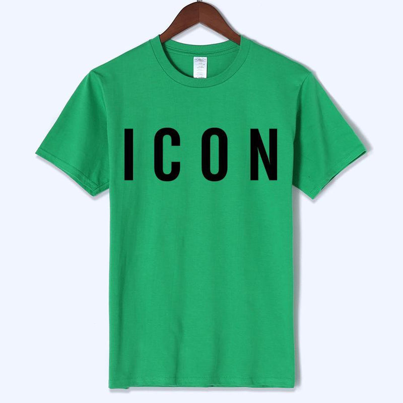 ICON Printed Casual Cotton T-shirt - AM APPAREL