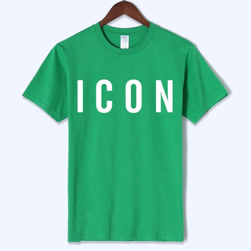 ICON Printed Casual Cotton T-shirt - AM APPAREL