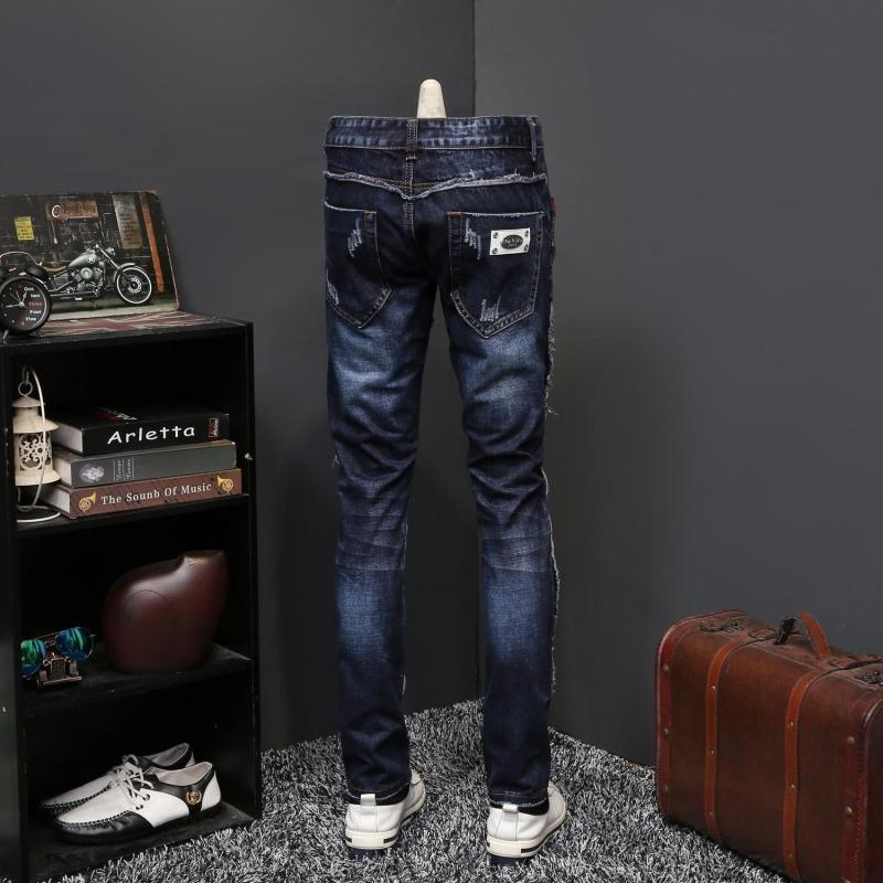 JJD Men's Autumn Designer Patchwork Jeans - AM APPAREL