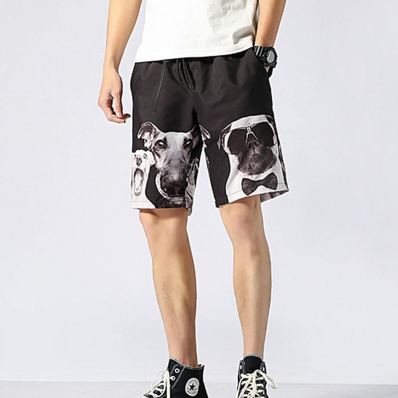 Men's Animal Print Street Shorts - AM APPAREL